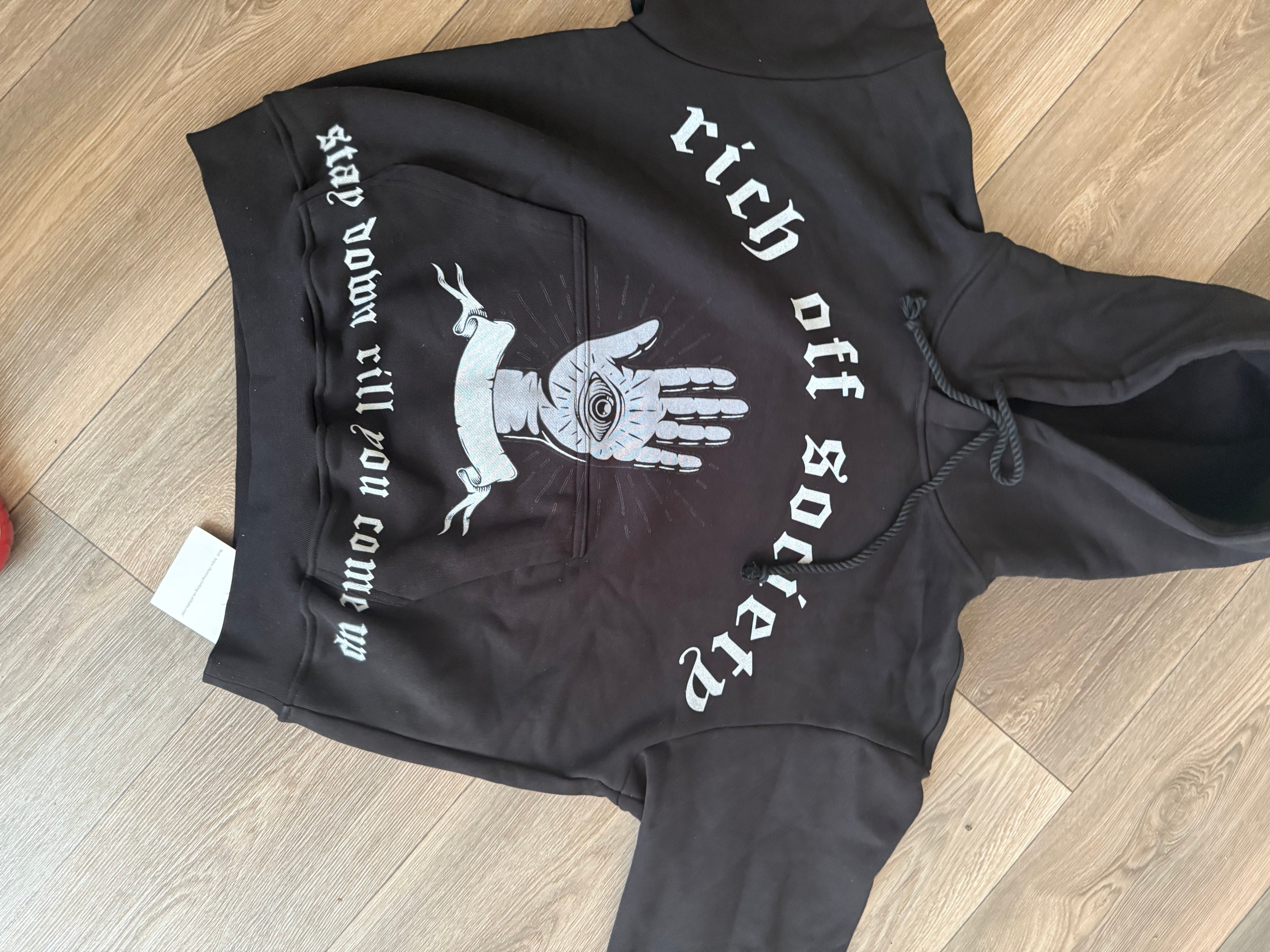 Rich off society oversized hoodie